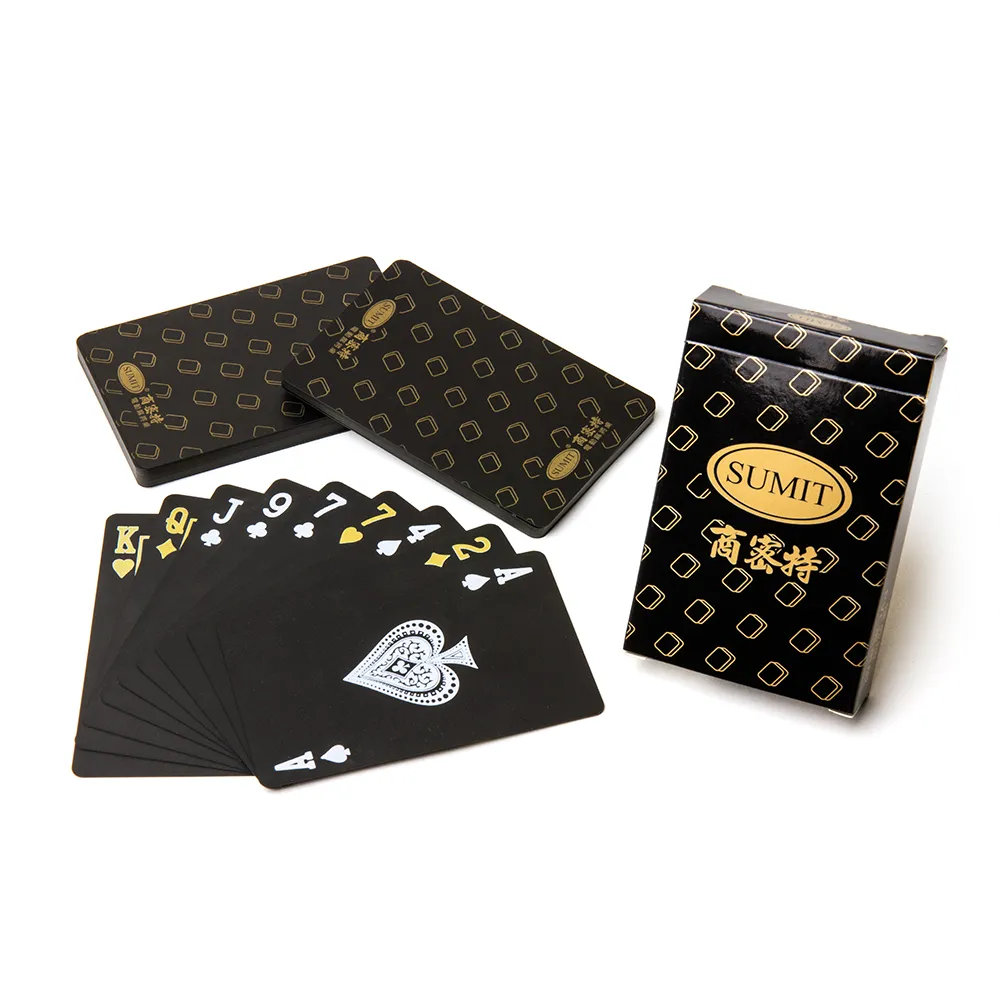 【商密特】PVC 黑金版 撲克牌(５盒入)