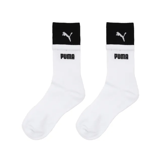 【PUMA】襪子 Fashion    黑 白 長襪 高筒 穿搭襪 撞色 單雙入(BB1422-02)