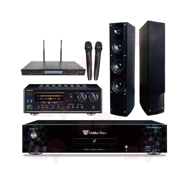 【金嗓】CPX-900 K1A+DSP-A1II+SR-889PRO+AS-138(4TB點歌機+擴大機+無線麥克風+喇叭)