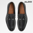 【ALDO】SCHERGERFLEX-一字金飾質感皮鞋-男鞋(黑色)