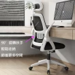 【坐得正】白框黑網+頭枕 辦公椅 電腦椅 人體工學椅 升降椅 電競椅 旋轉椅(OA255WHP)