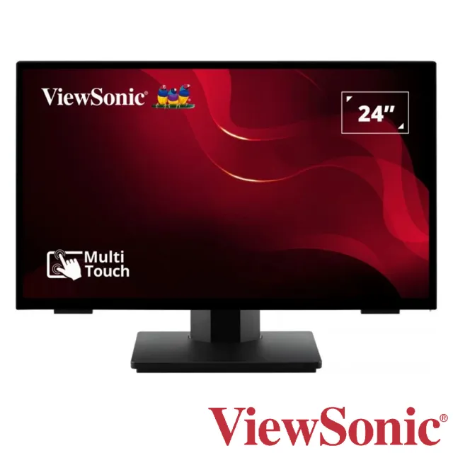 【ViewSonic 優派】TD2465 24型 VA 60Hz 無邊框電容式觸控螢幕(內建喇叭/PCAP電容式10點觸控/7ms)