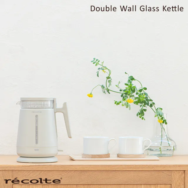 【recolte 麗克特】Double Wall Glass 玻璃電水壺(RDG-1)