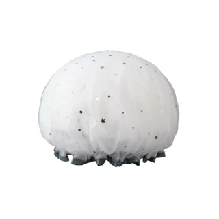 雙層超防水雙材質浴帽 柔軟材質高彈性沐浴帽(2頂)
