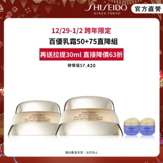 【SHISEIDO 資生堂國際櫃】百優乳霜鐵粉囤貨組(75ml+50ml)