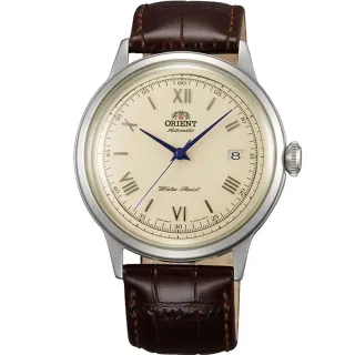 【ORIENT 東方錶】DATE Ⅱ 復古紳士日期機械錶-咖啡x銀框/40.5mm 女王節(FAC00009N)