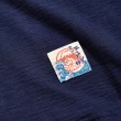 【EDWIN】江戶勝 女裝 海浪鯉魚短袖T恤(丈青色)