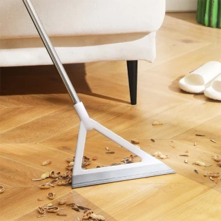 超輕量化矽膠高密合度平面掃把 浴室牆面地板刮水刀(1入)