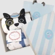 【Hudson Baby】彌月禮盒-嬰兒純棉紗布巾包巾2入+動物造型連帽浴巾(新生兒寶寶滿月禮物哺乳巾)