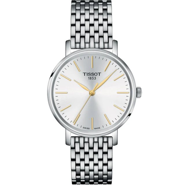 TISSOT 天梭 官方授權 EVERYTIME 經典簡約石英錶-34mm 雙12 優惠(T1432101101101)