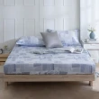 【IN-HOUSE】80支天絲棉三件式枕套床包組-線性藍影(加大)