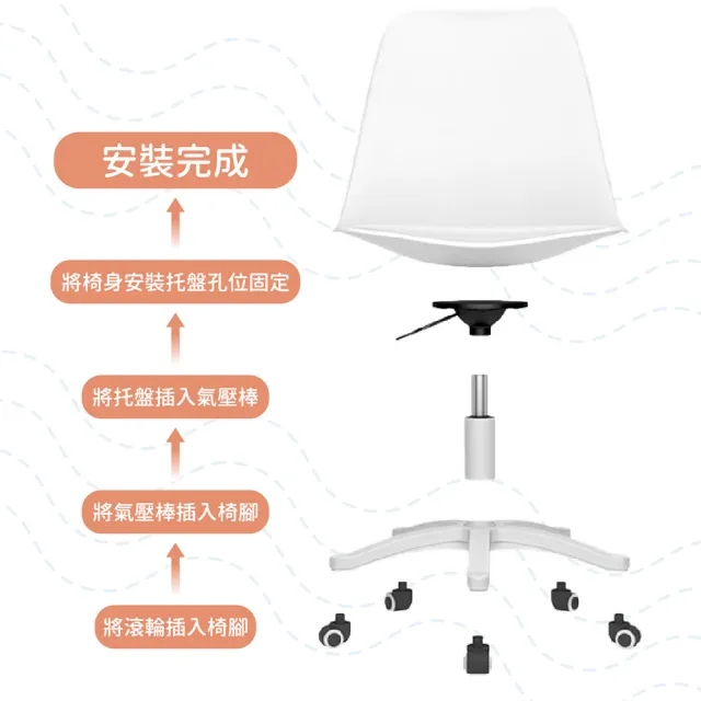 【木馬特實驗室】果凍加厚坐墊電腦椅(會議椅 化妝椅 椅子 辦公椅)