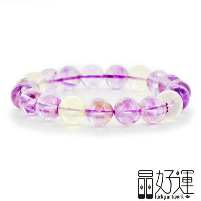 【晶好運】紫黃晶10mm天然能量手串/給人勇氣與力量/成人款系列(BB-320/現貨)