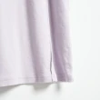 【SOMETHING】女裝 基本繡花LOGO短袖T恤(粉紫色)