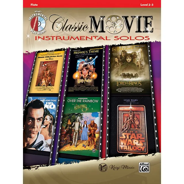 【Kaiyi Music 凱翊音樂】Classic Movie Instrumental Solos for Strings Flute Book & CD | 拾書所