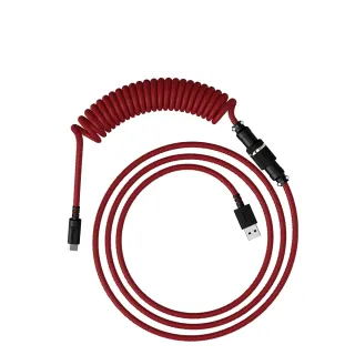 【HyperX】Coiled Cable 編織捲線-黑紅(6J677AA)