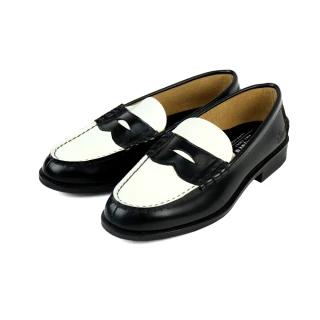 【KENFORD】日系雙色便士樂福鞋 黑白色(K201-BWHT)
