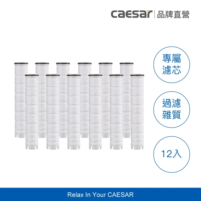 CAESAR 凱撒衛浴 極淨純水蓮蓬頭濾芯一年份組(PP 過濾綿)