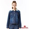 【BRAPPERS】女款BoyFriend牛仔夾克系列-女牛仔羊羔絨長袖外套(藍)