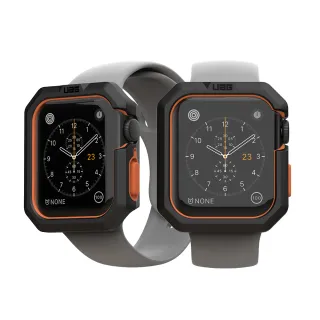 【UAG】Apple Watch 44mm 耐衝擊簡約保護殼-黑(UAG)