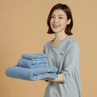 【YVONNE 以旺傢飾】純棉小方巾  30x30cm(藍)