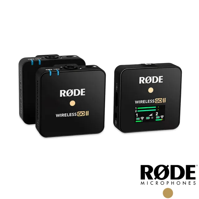 【RODE】Wireless GO II 一對二微型無線麥克風+充電盒Charge Case套組(公司貨)