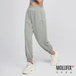 【Mollifix 瑪莉菲絲】輕盈空氣層運動縮口長褲、瑜珈服、Legging(灰霧綠)