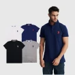 【U.S. POLO ASSN.】經典中馬短袖POLO衫(白色/灰色/藏藍/黑色)