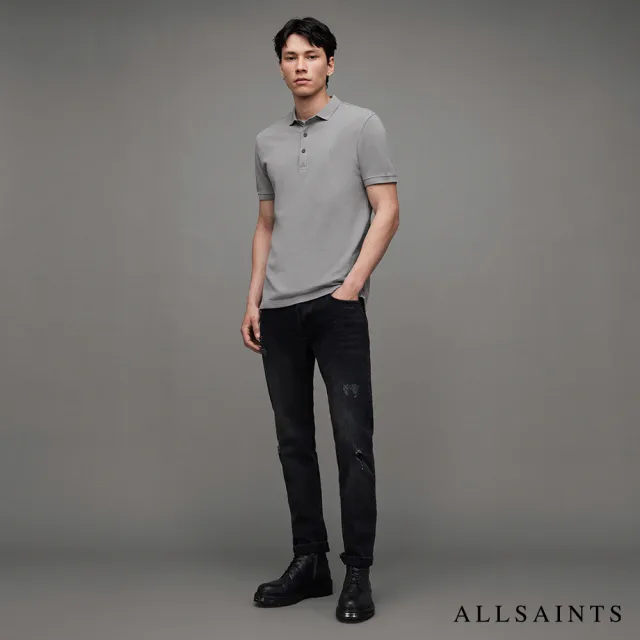 【ALLSAINTS】REFORM 公羊頭骨純棉短袖POLO衫 -多色任選(修身版型)