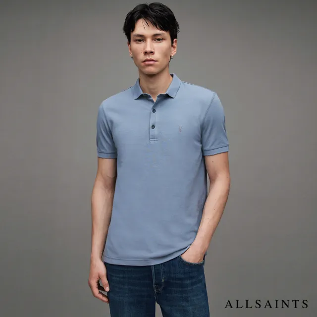 【ALLSAINTS】REFORM 公羊頭骨純棉短袖POLO衫 -多色任選(修身版型)