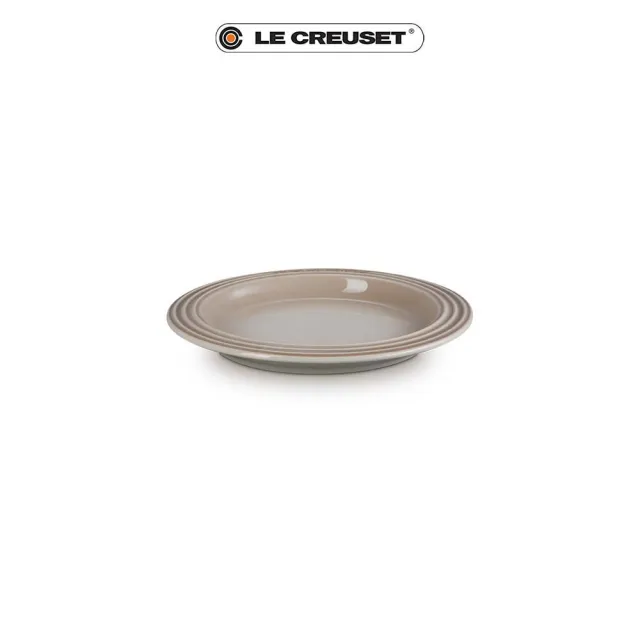 【Le Creuset】瓷器輕虹霓彩系列圓盤18cm(肉豆蔻)
