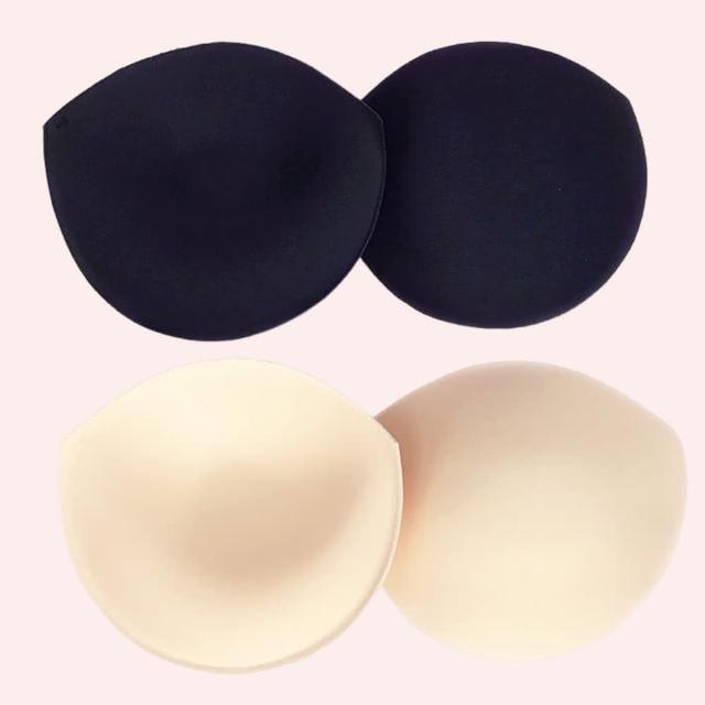 【TING BRA 婷姐內衣】泳裝配件 胸墊 專利不吸水海綿胸墊(黑色/膚色 3CM)