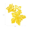 【Just Gold 鎮金店】幸福楓葉 黃金胸針