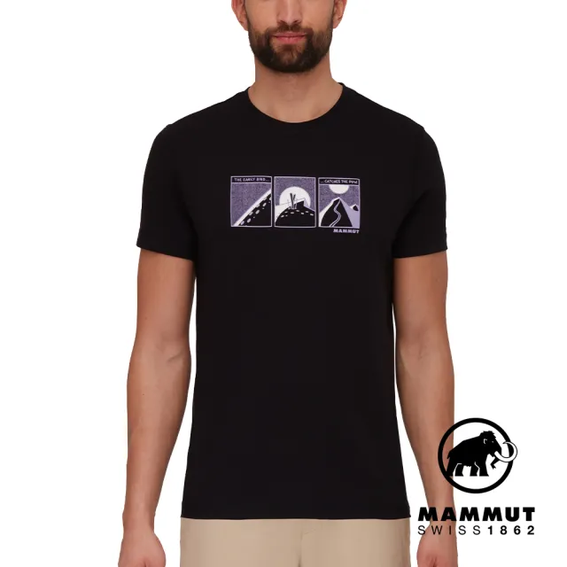 【Mammut 長毛象】Mammut Core T-Shirt Men First Line 機能短袖T恤 男款 黑色 #1017-04052