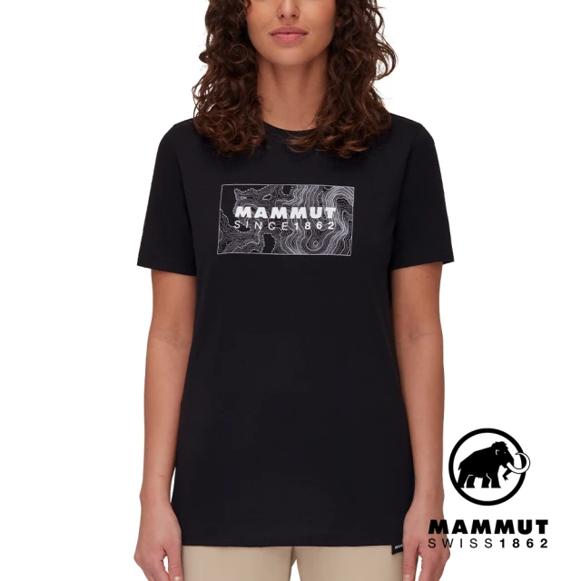 Mammut 長毛象 Mammut Core T-Shirt W Unexplored 機能短袖T恤 女款 黑色 #1017-04083