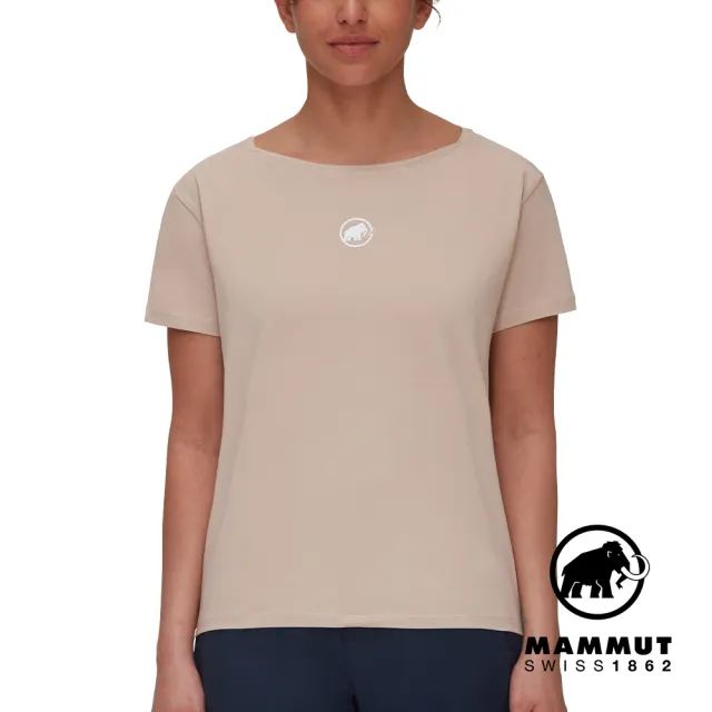 【Mammut 長毛象】Mammut Seon T-Shirt W Original 機能短袖有機棉T恤 女款 薩凡納褐 #1017-05770