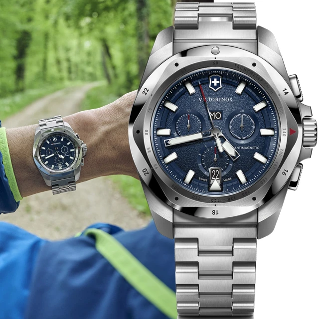 VICTORINOX 瑞士維氏 I.N.O.X. Chrono 200米防水 計時腕錶-43mm(VISA-241985)