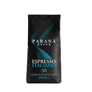 【PARANA  義大利金牌咖啡】低因濃縮咖啡豆1公斤(義大利國家認證、傳承貴族品味)