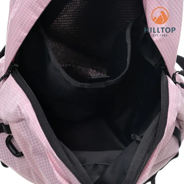 【Hilltop 山頂鳥】防潑水15L 多功能後背包 粉紅｜PT28XXB0ECF0