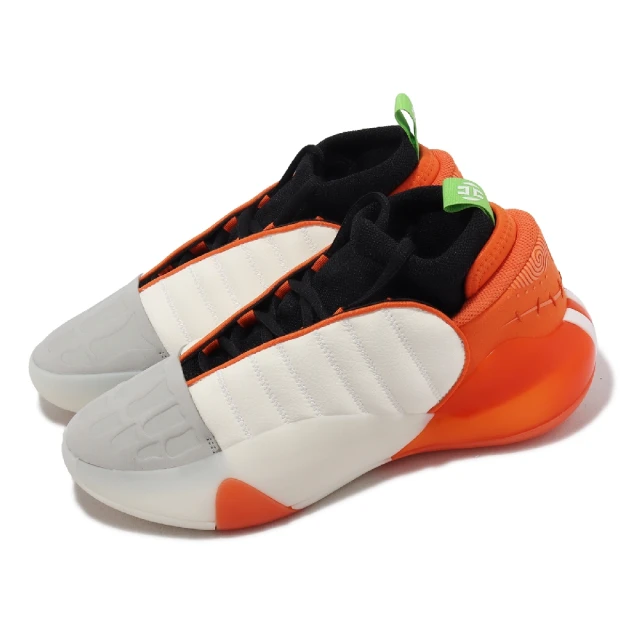 adidas 愛迪達 籃球鞋 Harden Vol.7 男鞋 白 橘 萬聖節 夜光 7代 哈登 襪套式 愛迪達(IG1623)