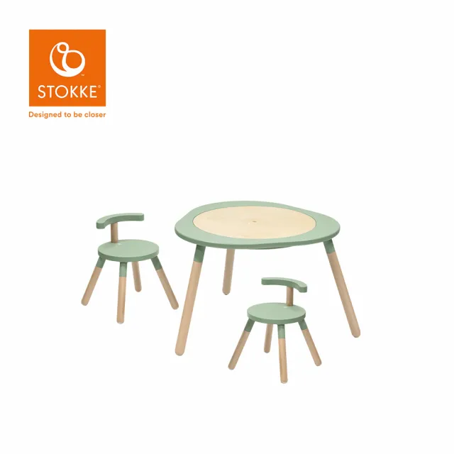 【STOKKE】官方授權 MuTable V2 多功能遊戲桌基本組(一桌二椅-多款可選)