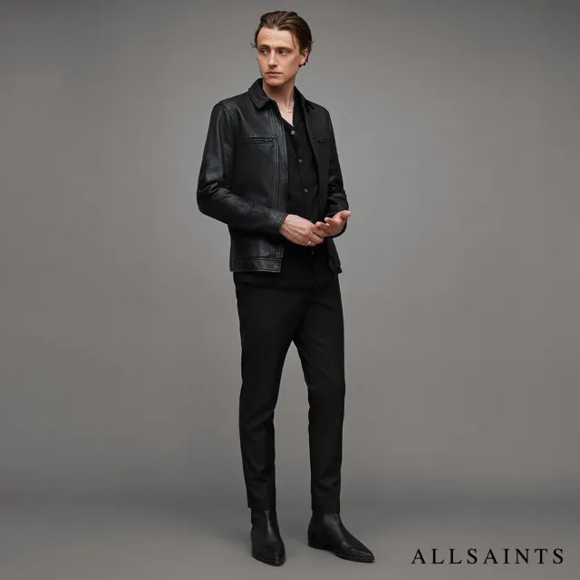 【ALLSAINTS】LUCK 極簡率性雙口袋羊皮外套  M069LB(常規版型)