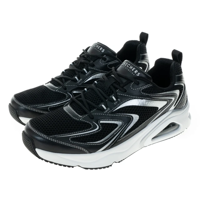 SKECHERS 男鞋 休閒系列 TRES-AIR UNO(183075BLK)