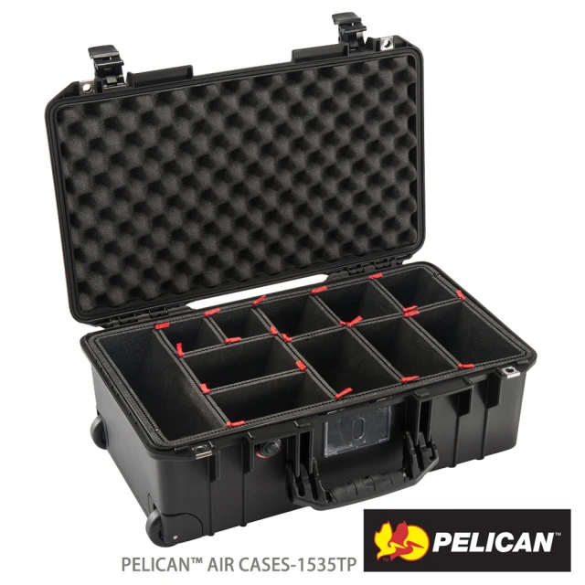PELICAN 1535TP Air 輪座拉桿氣密箱-含TrekPak隔板 黑(公司貨)
