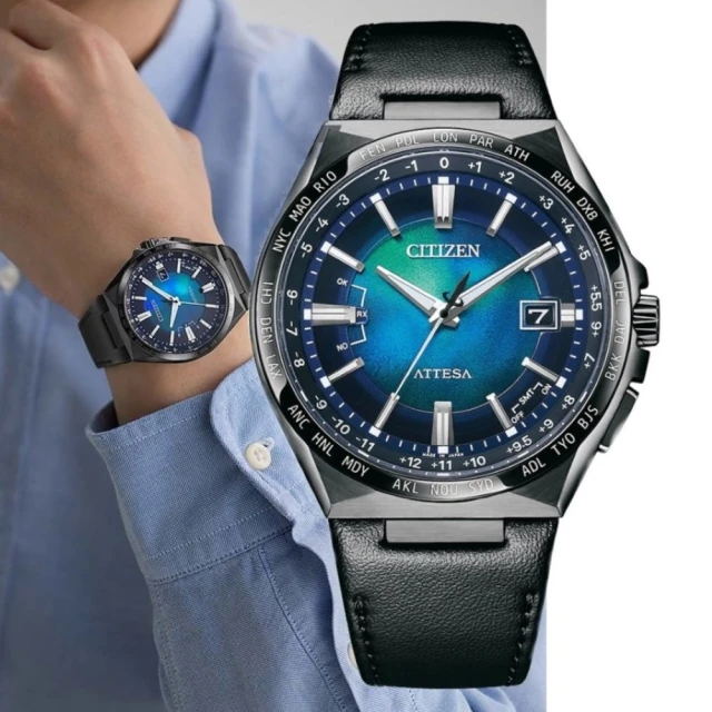 CITIZEN 星辰 GENTS系列 千彩之海 光動能 電波計時腕錶 42mm(CB0215-18L)