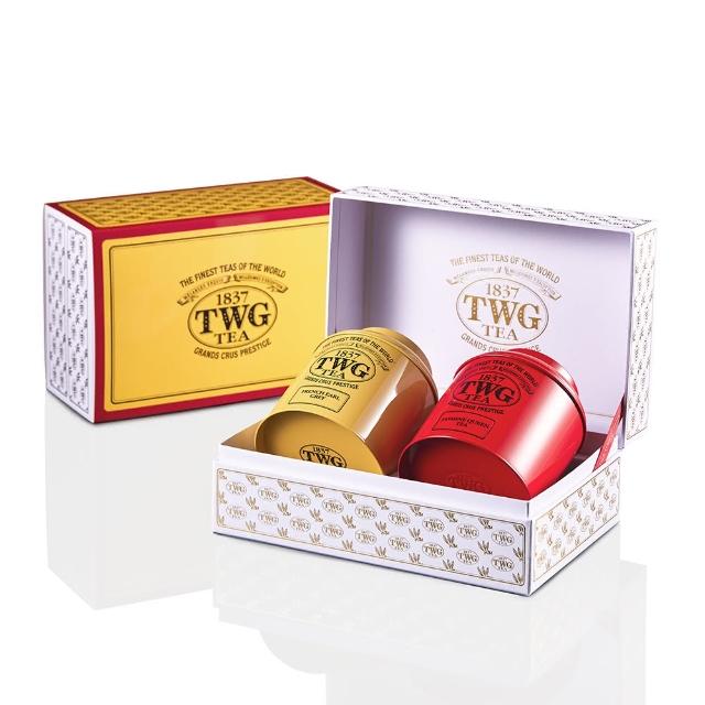 【TWG Tea】幸運禮盒茶組 My Lucky Tea Set(皇后茉莉花綠茶100gx1+法式伯爵茶100gx1)(中秋禮盒)