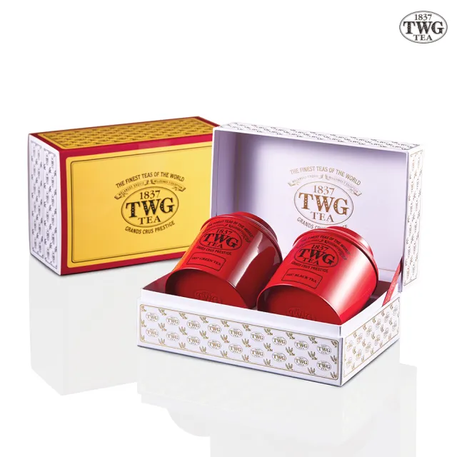 【TWG Tea】優雅禮盒茶組 My Posh Tea Set(1837紅茶150gx1+1837綠茶120gx1)