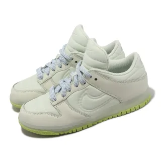 【NIKE 耐吉】休閒鞋 Dunk Low SE GS 大童 女鞋 灰 綠 厚鞋舌 Padded Tongue(FB7700-001)