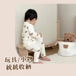 【告別凌亂】ins韓系小熊棉布收納籃(可愛 大容量 居家 髒衣籃 衣物收納 雜物籃 可折疊)