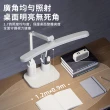 【YUNMI】弧形可調光護眼學生檯燈 LED閱讀台燈 智能觸控小夜燈 桌燈 USB充插兩用(智能定時休眠)